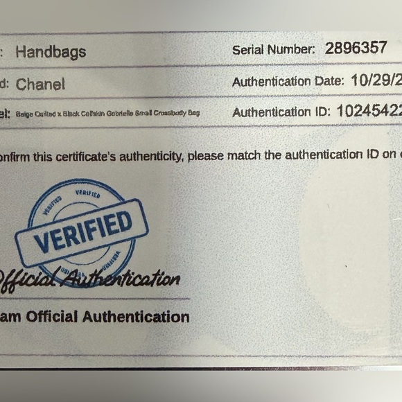 Chanel Gabrielle Two-tone Series 28 Crossbody Bag with Black Card and COA - Picture 11 of 11